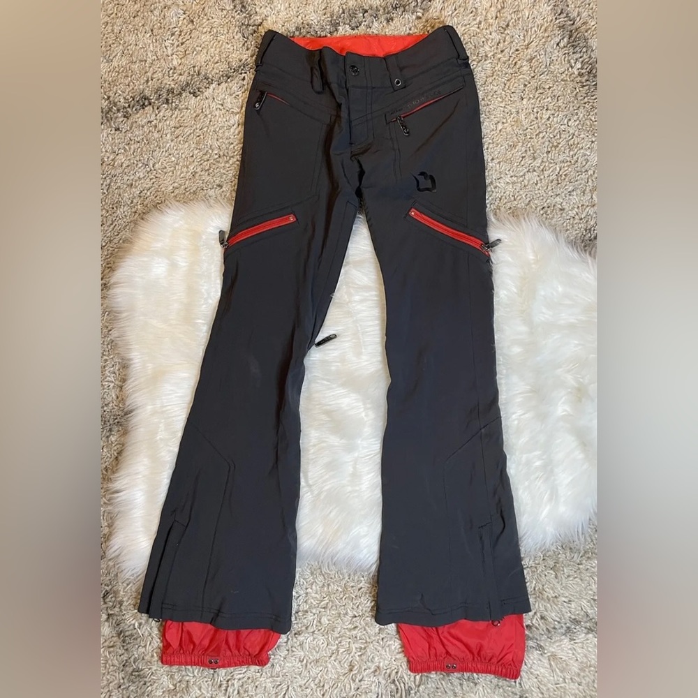Burton “Married to the Mob” For Burton Black Red Ski Pants - Small